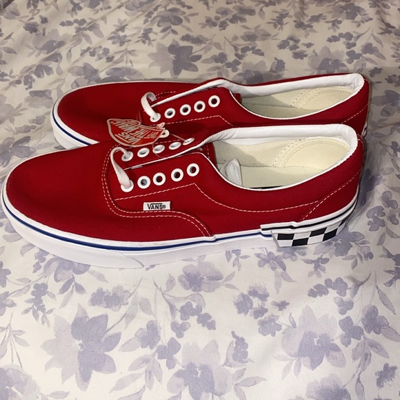 NEW Vans Red Sneaker Men’s Size 8 Women’s 9.5 - Picture 3 of 6